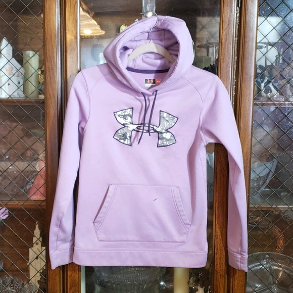 Under Armour Tops - Purple UA Hoodie XS Soft Semi Fitted Sweat…